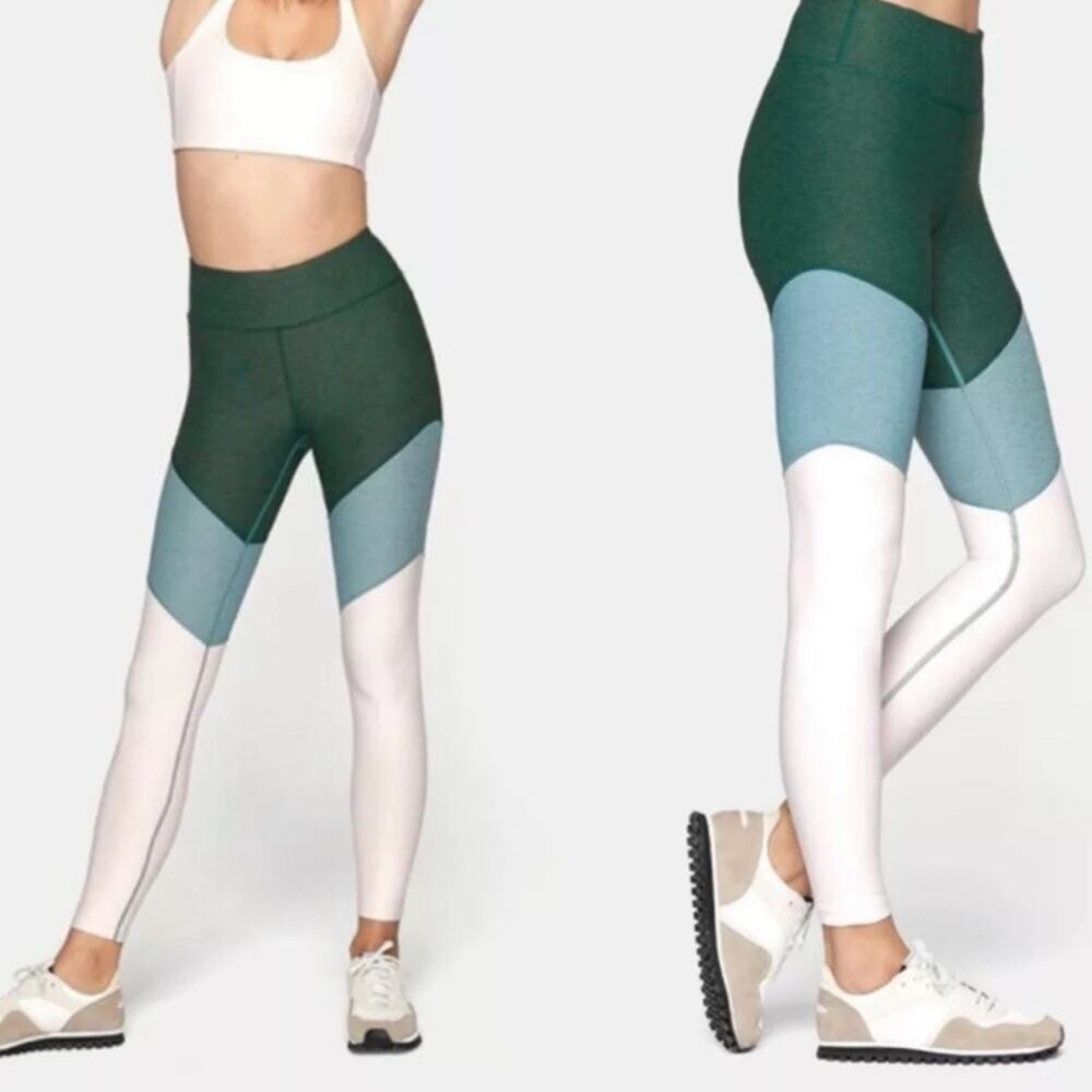 Outdoor Voices Springs 7/8 Colorblock Leggings Size L Running Gym Yoga Tights
